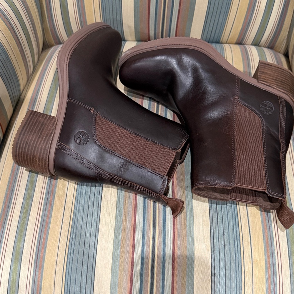 Timberland Dark Brown Leather Ankle Boots - Picture 5 of 9